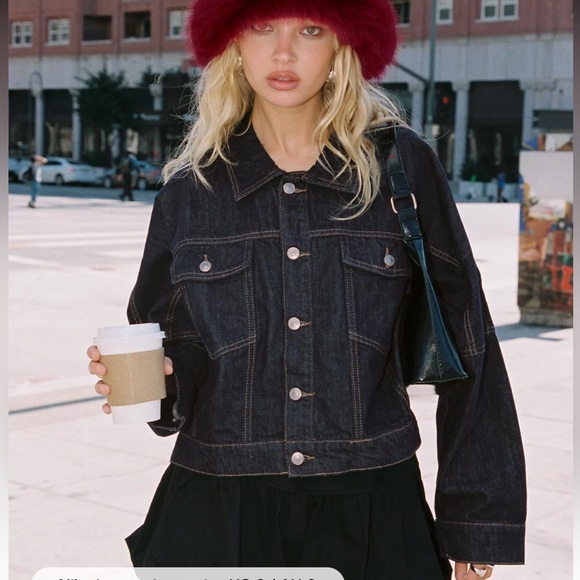 Princess Polly HUGHES JACKET DARK WASH DENIM - Picture 5 of 10